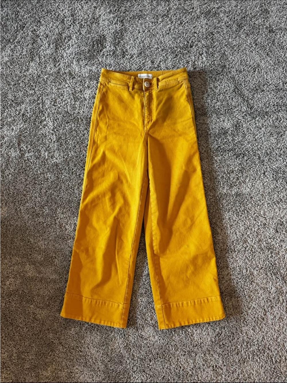 Wide Yellow LOFT Jeans
